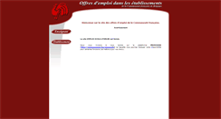 Desktop Screenshot of emploi-ecole.cfwb.be