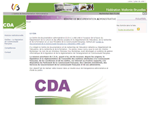 Tablet Screenshot of cda.cfwb.be
