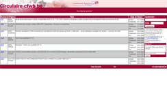 Desktop Screenshot of circulaires.cfwb.be